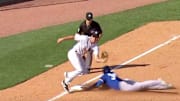 Anthony Alford steals third against New York Yankees at Spring Training | The Score on Twitter   