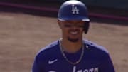 Mookie Betts officially has a preseason Los Angeles Dodgers hit under his belt
