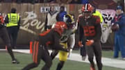 Damarious Randall ejected for dirty hit on Steelers receiver Diontae Johnson on Thursday.
