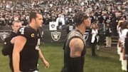 Derek Carr booed off the field by Raiders fans after the team blows fourth quarter lead on Sunday.