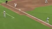 The Chicago Cubs took the lead against the Cincinnati Reds after a fortunate bounce at third base.