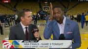 Chris Bosh got video bombed by Shaquille O'Neal, and his reaction was priceless.