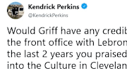 Kendrick Perkins rips New Orleans Pelicans general manger David Griffin over his LeBron comments.