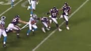 Bears defender stretched the life out of Rashad Ross' jersey on Thursday.