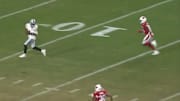 Rico Gafford shows off speed on 53-yard touchdown catch against Cardinals.