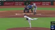 John Hicks spoils Justin Verlander's one-hitter with ninth inning home run on Wednesday.