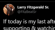 Larry Fitzgerald Sr. is hinting at retirement for his son on social media.