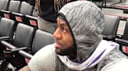 LeBron James was adamant that things between him and teammate Kyle Kuzma are fine.