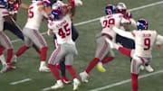 Patriots score first on a blocked punt on the Giants on Thursday.