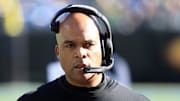 Eric Washington on the sideline for the Carolina Panthers