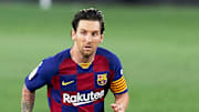 Lionel Messi en action face au FC Séville