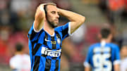 Despite his goal Diego Godin ended up on the losing side against Sevilla