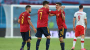 Koke, Morata y Gerard Moreno