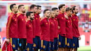 España en el amistoso que le enfrentó a Portugal