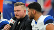 Pat McAfee during his sideline reporting stint