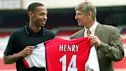 Arsene Wenger with Thierry Henry in 1999