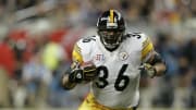 Running back Jerome Bettis as a member of the Pittsburgh Steelers