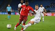 Im Hinspiel erkämpften sich Breel Embolo und die Schweiz einen mehr als verdienten Punkt gegen Robin Gosens und Deutschland
