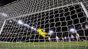 Eden Hazard equalises against Tottenham.