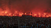 Supporters Marseillais à l'Orange Vélodrome 