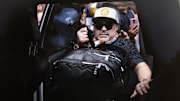 TOPSHOT-FBL-MEX-ARGENTINA-DORADOS-MARADONA