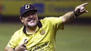 TOPSHOT-FBL-MEX-DORADOS-JUAREZ-MARADONA - Maradona fue feliz en Dorados.