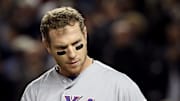 Retired MLB outfielder Josh Hamilton as a member of the Texas Rangers
