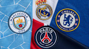 The Club Badges of the Four Champions League Semi Finalists