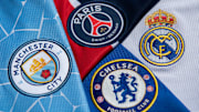 The Club Badges of the Four Champions League Semi Finalists