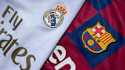 The FC Barcelona and Real Madrid Club Badges