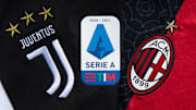 I loghi di Juventus e Milan 