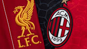 The Liverpool and AC Milan Club Badges