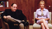 James Gandolfini and Edie Falco in The Sopranos.