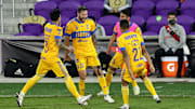 Gignac (au milieu) a offert aux Tigres la première Ligue des champions Concacaf de leur histoire