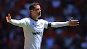 Rafael Márquez en un partido entre Atlas y Toluca.