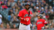 Hanley Ramírez jugó con los Indios de Cleveland en el 2019