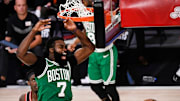 Jalen Brown tuvo una actuación brillante ante los Raptors en el quinto juego