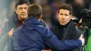 Simeone y Pochettino se saludan