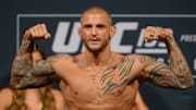 El peleador estadounidense Dustin Poirier compite en la categoría peso ligero de la UFC