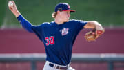 Georgia right-hander Cole Wilcox pitching at USA Baseball's 18U National Team Trials