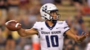 Utah State quarterback Jordan Love