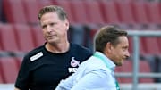 Markus Gisdol und Horst Heldt werden zum Auftakt leere Ränge vorfinden