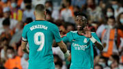 Karim Benzema y Vinicius Junior