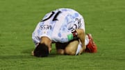Lionel Messi avec l'Argentine cette saison 