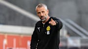 Feiert am Samstagabend sein Pflichtspieldebüt: BVB-Coach Marco Rose