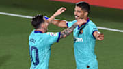 Messi y Suárez celebrando