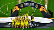Jugadores del Villarreal campeones de Europa League
