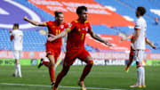 Williams celebrates his late winning goal