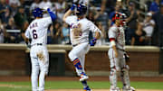 New York Mets' Jeff McNeil and Pete Alonso
