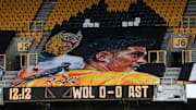 Wolves fans showed their support for Raul Jimenez
